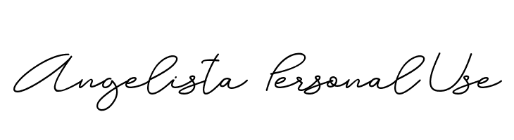 Angelista - Personal Use  Frei Schriftart Herunterladen