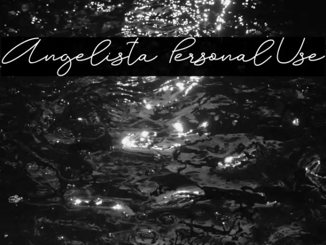 Angelista - Personal Use Font examples