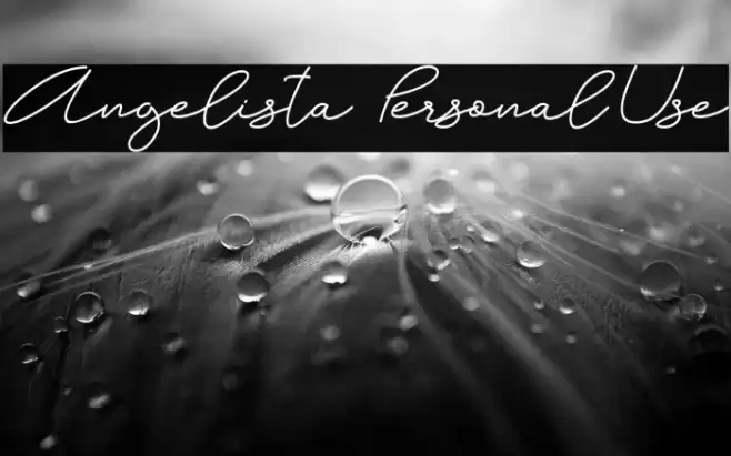 Angelista - Personal Use Font examples