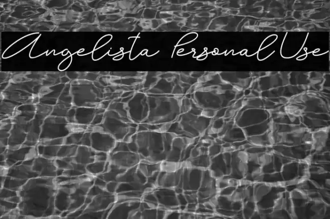 Angelista - Personal Use Font examples