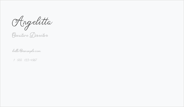 Angelitta Business Card