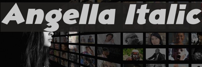 Angella Italic Font examples