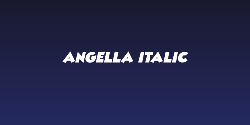 Angella Italic Social Header