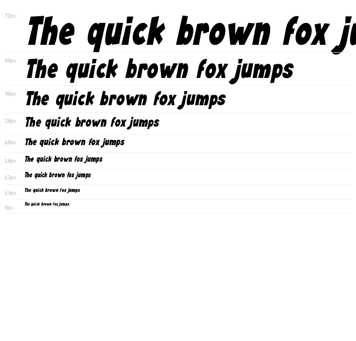 Angella Narrow Italic Waterfall