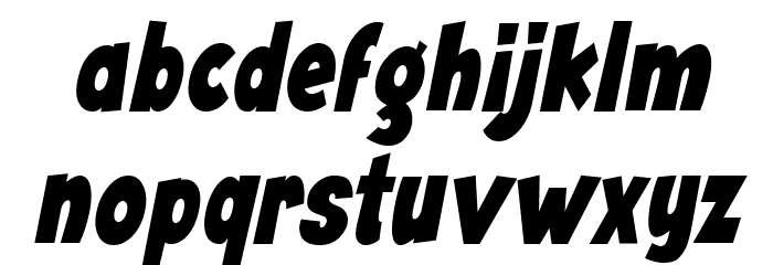 Angella Narrow Italic Font LOWERCASE