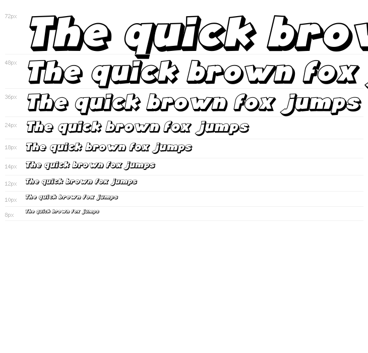 Angella Outline Italic Waterfall