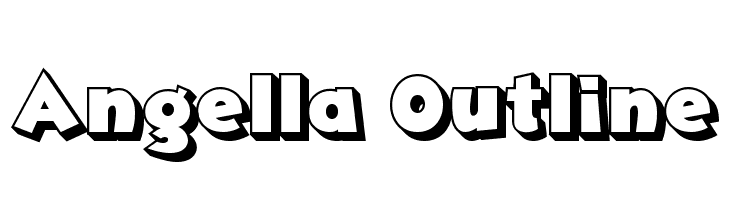 Angella Outline Font