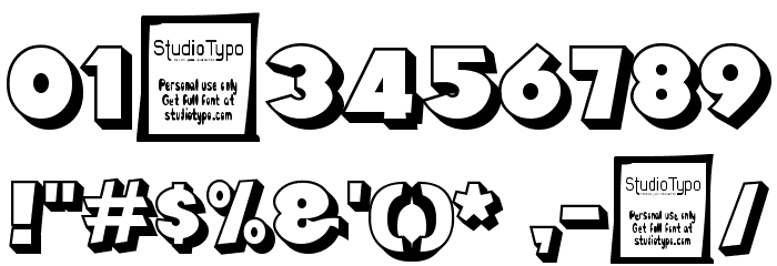 Angella Outline Font OTHER CHARS