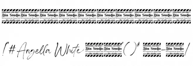 Angella White Personal use font Font OTHER CHARS