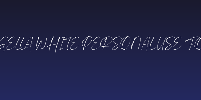 Angella White Personal use font Social Header