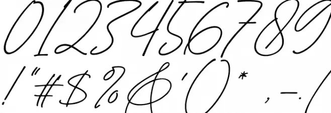 Angellica Signature Font OTHER CHARS