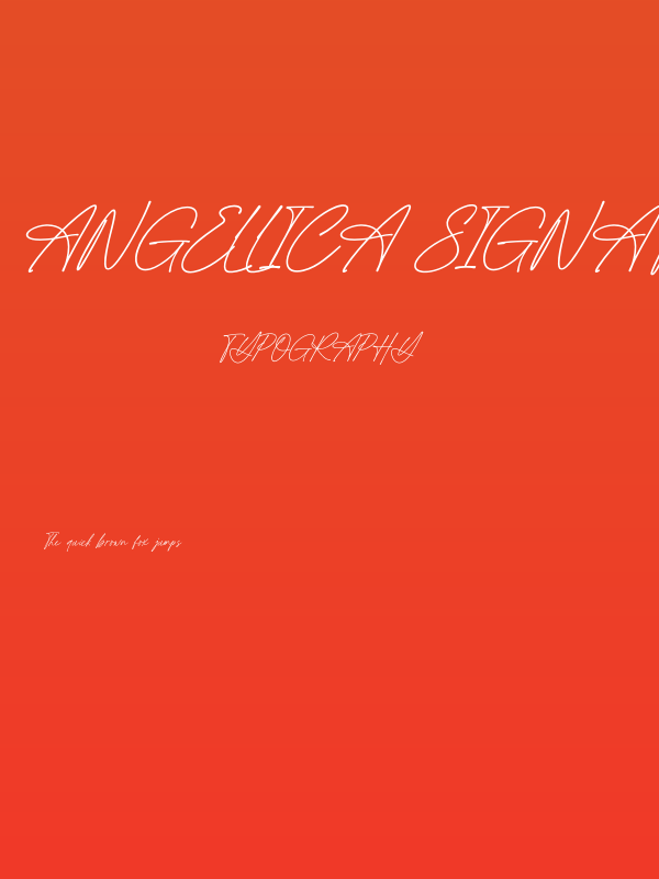 Angellica Signature Poster