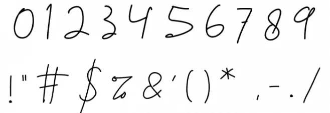 Angellida Font OTHER CHARS