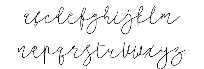 Angellida Font LOWERCASE