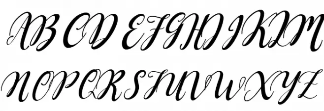 AngellieScript Polices MAJUSCULES