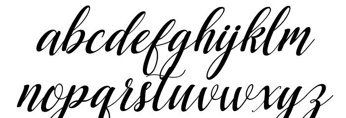 AngellieScript Font LOWERCASE