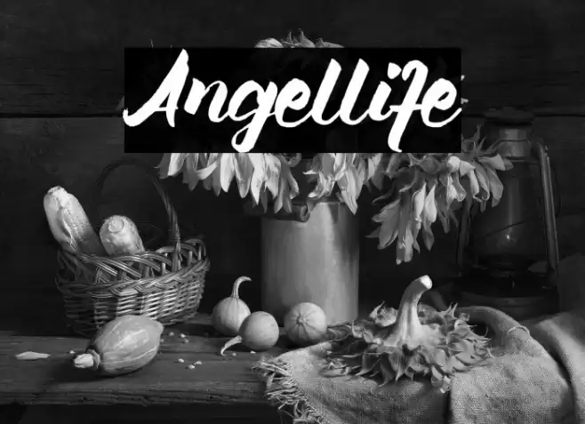 Angellife Font examples
