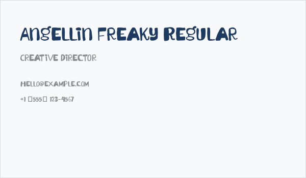 Angellin Freaky Regular Business Card