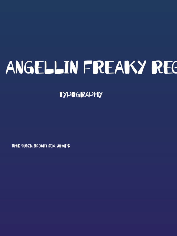 Angellin Freaky Regular Poster