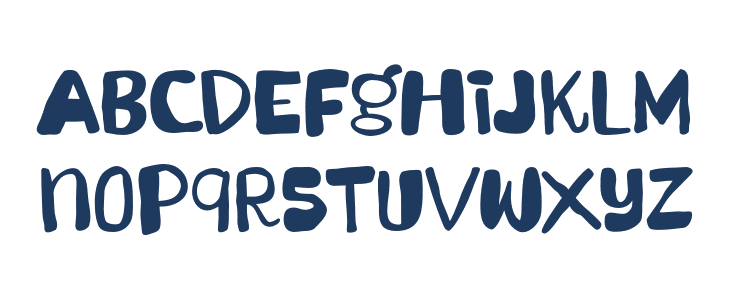 Angellin Freaky Regular Lowercase