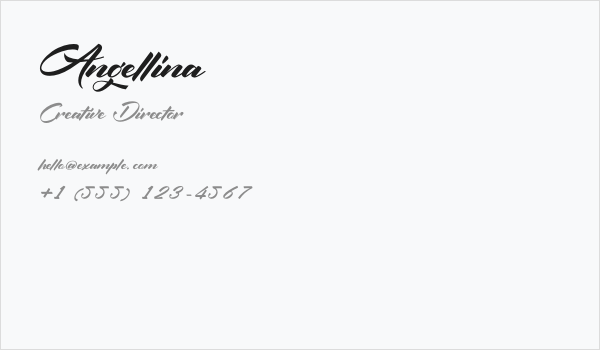 Angellina Business Card