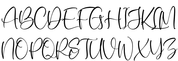 Angellista Font UPPERCASE
