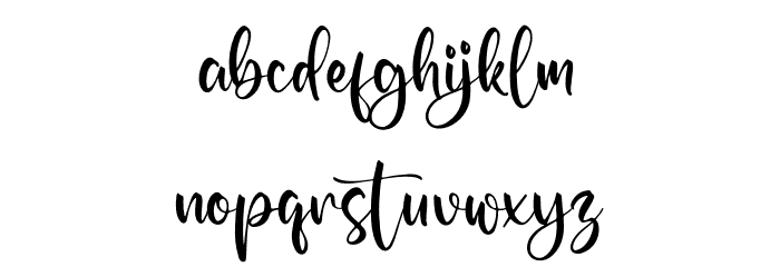 Angellista Font LOWERCASE
