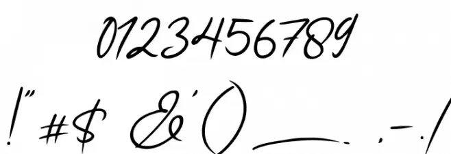 Angello Font OTHER CHARS