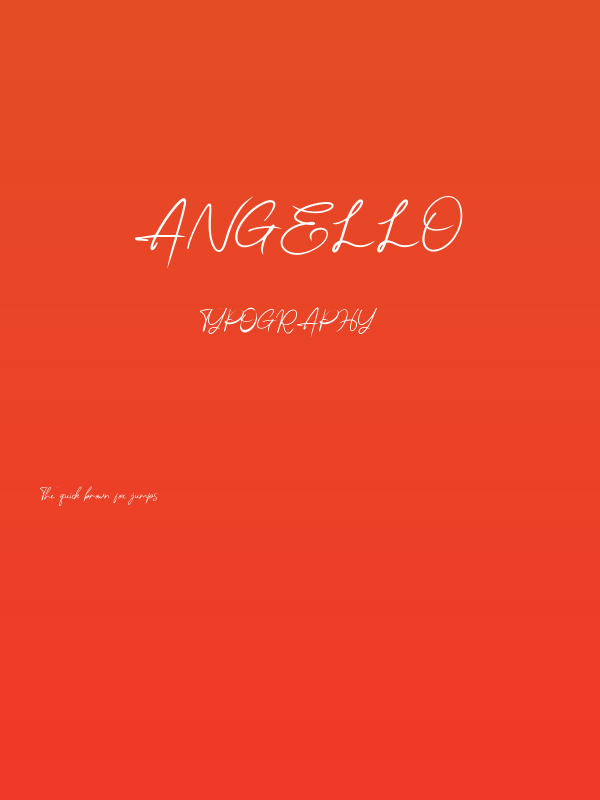Angello Poster