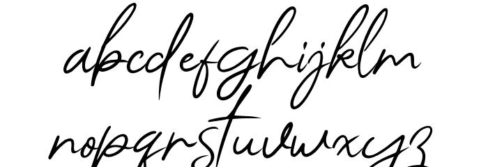 Angello Font LOWERCASE
