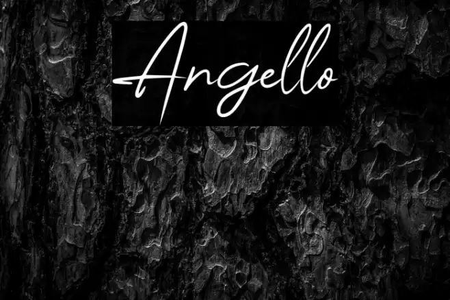 Angello Font examples