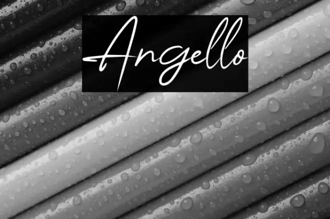 Angello Font examples