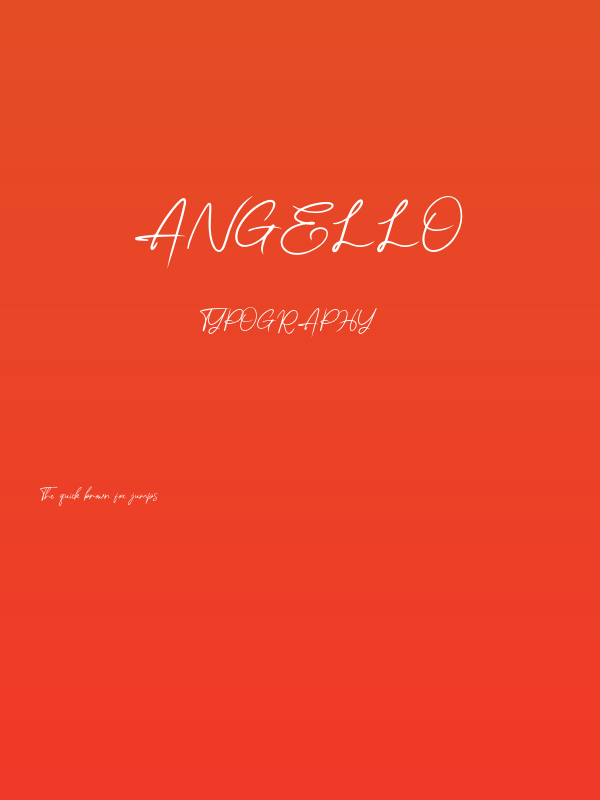 Angello Poster