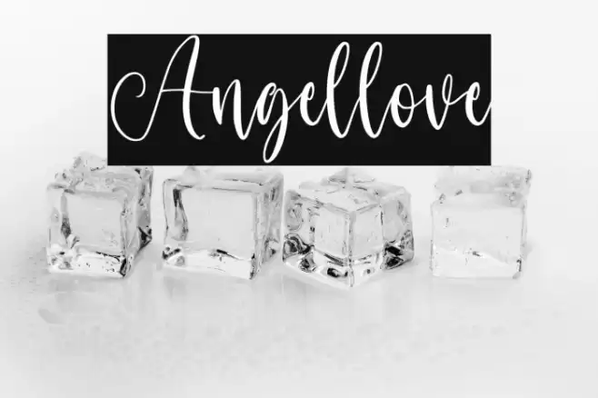 Angellove Font examples