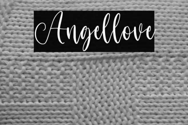 Angellove Font examples