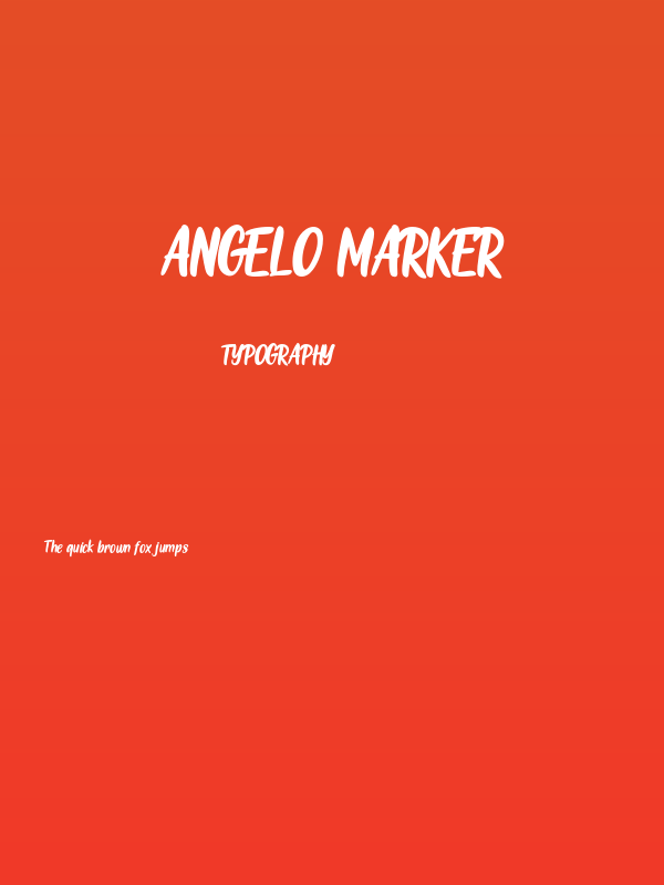 Angelo Marker Poster