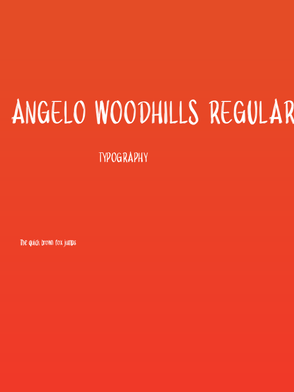 Angelo Woodhills Regular Poster