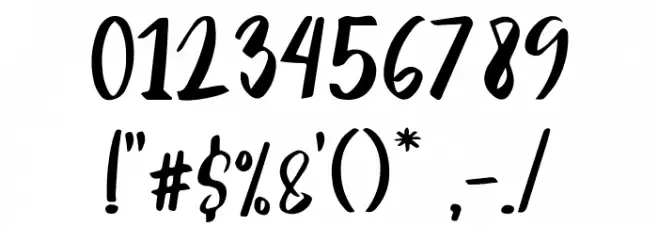 Angelonia Font OTHER CHARS