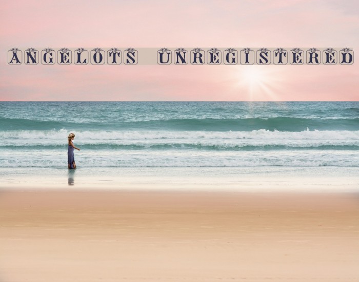 Angelots (Unregistered) Font examples