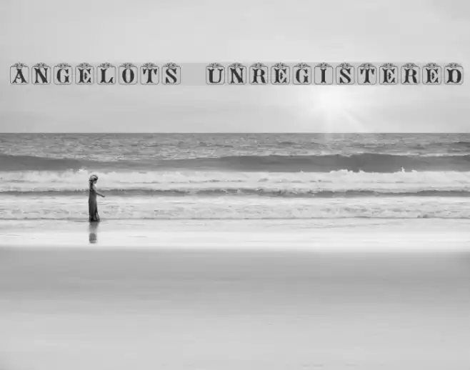 Angelots (Unregistered) Шрифта examples
