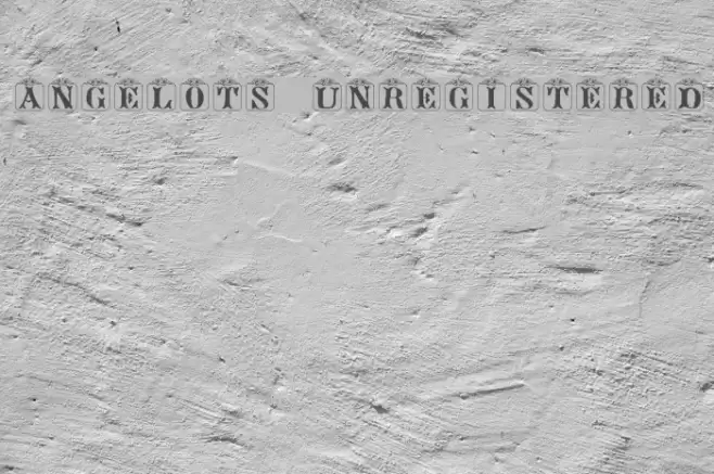 Angelots (Unregistered) Шрифта examples