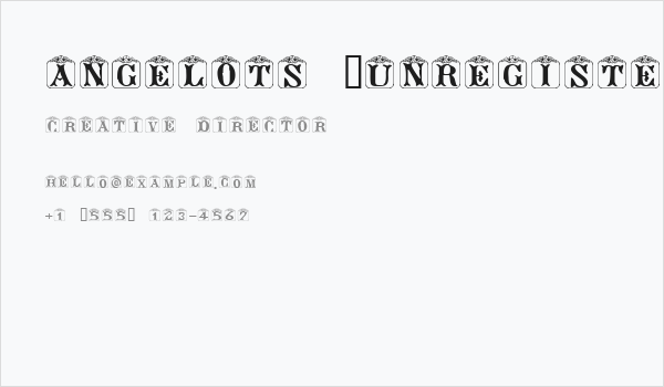 Angelots (Unregistered) Business Card