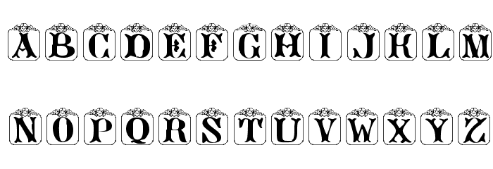 Angelots (Unregistered) Font LOWERCASE