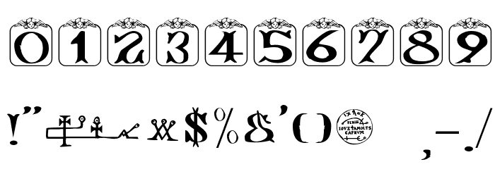 Angelots Font OTHER CHARS