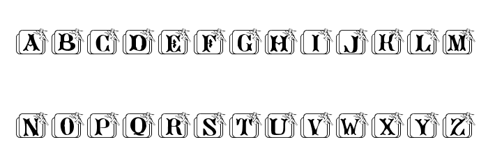 Angelots Font LOWERCASE