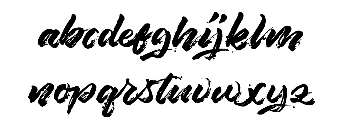 Angelow Font LOWERCASE