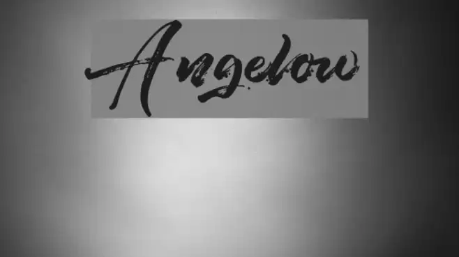 Angelow Font examples