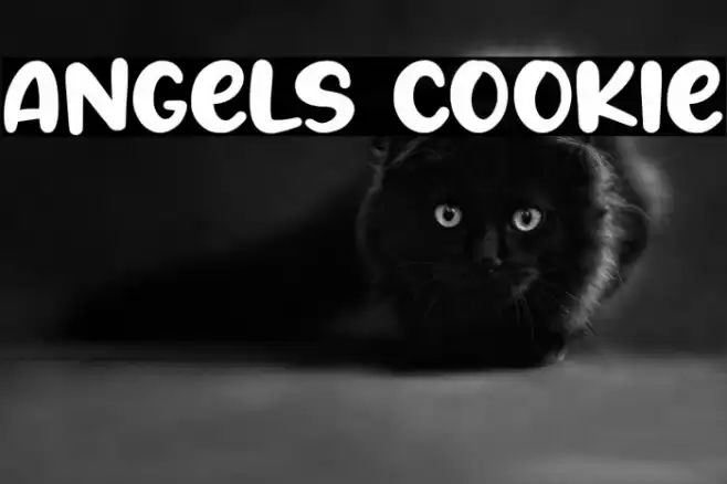 Angels Cookie Font examples