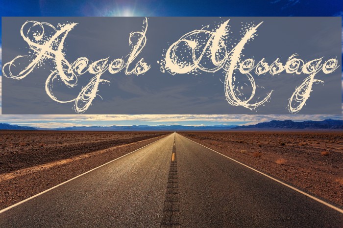 Angels Message Font examples