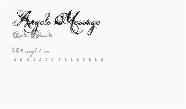 Angels Message Business Card